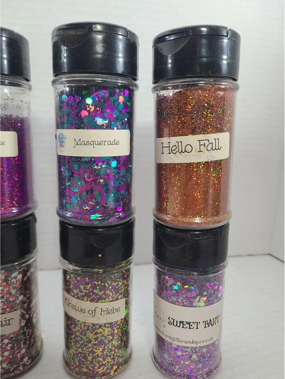 Fran's Lot of 12 Craft Glitters for Tumblers, Nails, Resin Art High Quality